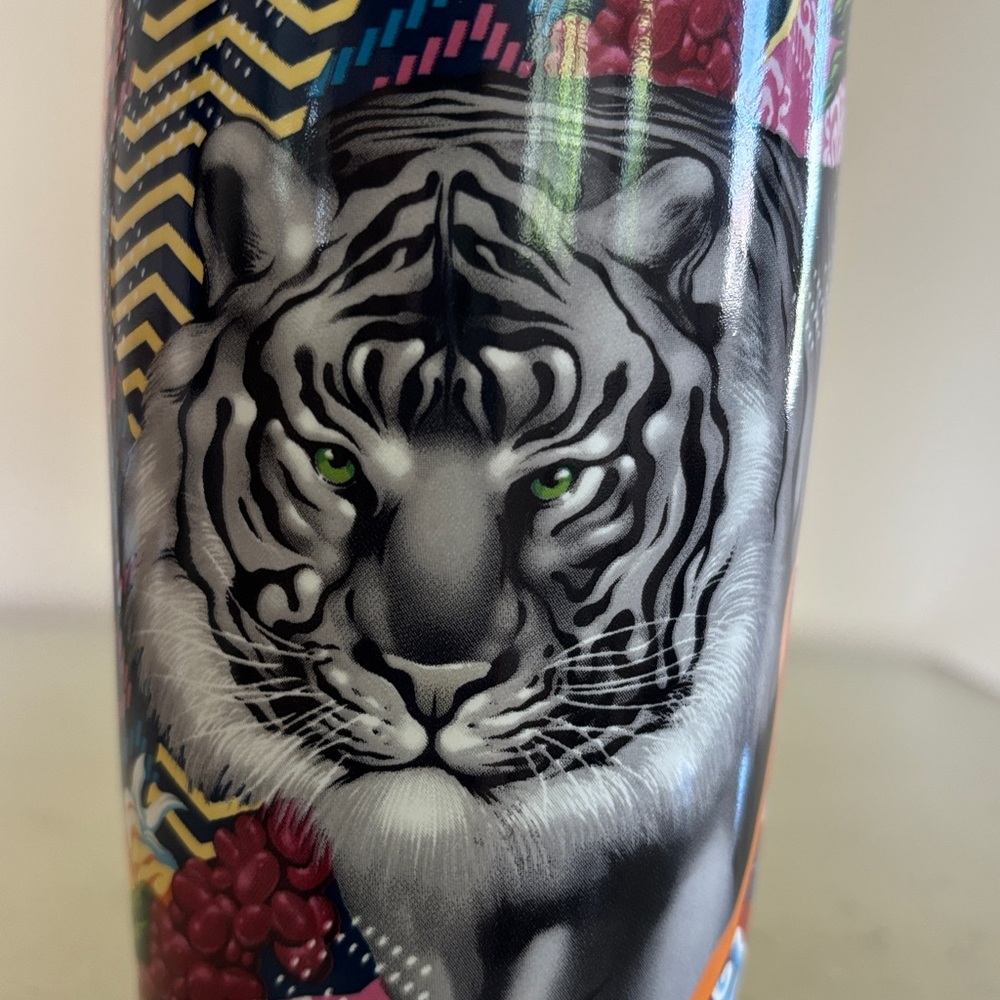 Starbucks - Tristan Eaton Limited Sumatra Tiger Ceramic Travel Cup/Tumbler  NEW - Picture 7 of 7